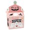 Big Dot of Happiness Pastel Halloween - Treat Box Party Favors - Pink Pumpkin Party Goodie Gable Boxes - Set of 12